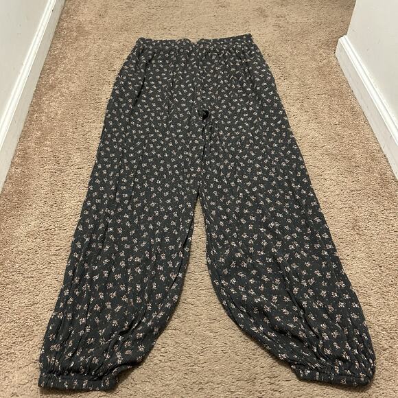 Three Bird Nest The Nest Emberlyn Wide Leg Cinched Pants Size XL Floral - Picture 7 of 7